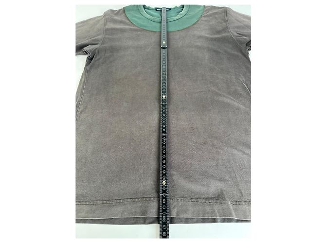 Vintage Issey Miyake T-Shirt aus Baumwollmischung Dunkelbraun Olive L Grün - Ansicht 8