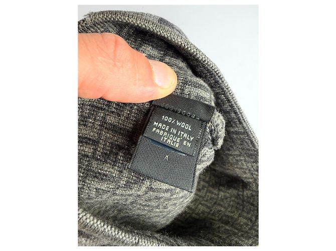 Vintage Fendi Zucca Wollmütze Grau ca. Ende der 2000er - Ansicht 7