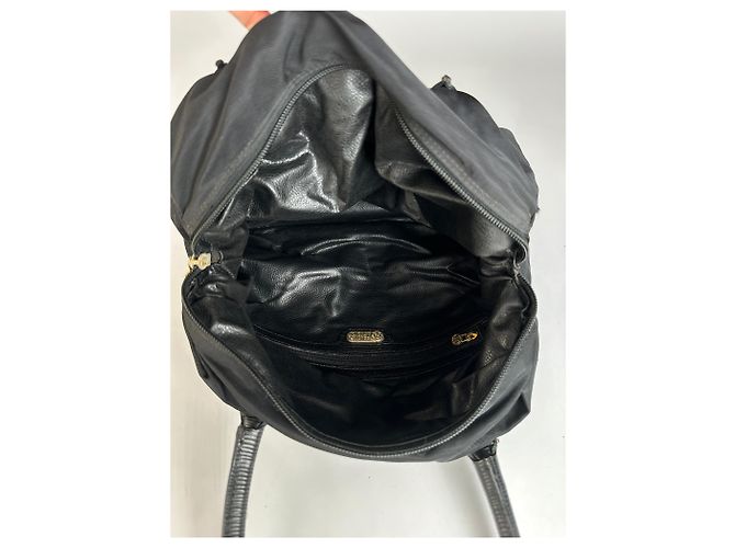 Vintage Fendi Structured Nylon Top-Handle Bag Late 1990s Black - view 12