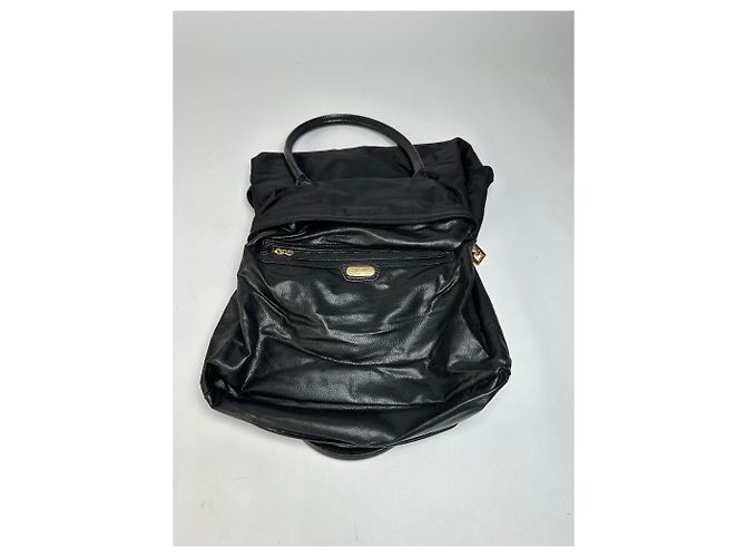 Vintage Fendi Structured Nylon Top-Handle Bag Late 1990s Black - view 3