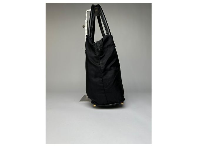 Vintage Fendi Structured Nylon Top-Handle Bag Late 1990s Black - view 6