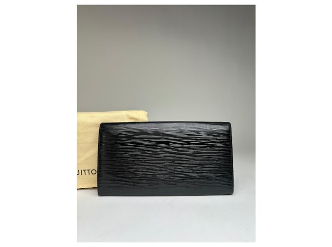 Vintage Louis Vuitton Epi Leder Bifold Wallet Ende der 1990er Jahre Schwarz - Ansicht 2