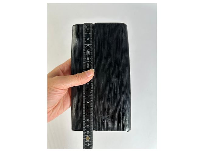 Vintage Louis Vuitton Epi Leder Bifold Wallet Ende der 1990er Jahre Schwarz - Ansicht 7