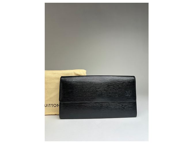 Vintage Louis Vuitton Epi Leder Bifold Wallet Ende der 1990er Jahre Schwarz - Ansicht 9