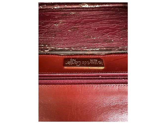 Borsa a tracolla con patta Vintage Cartier Must de Cartier c. fine anni '80 Burgundy Bordò - vista 5