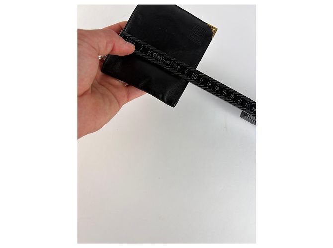 Vintage Givenchy 4G Logo Bifold Wallet c. Late 1970s Black Gold - view 9