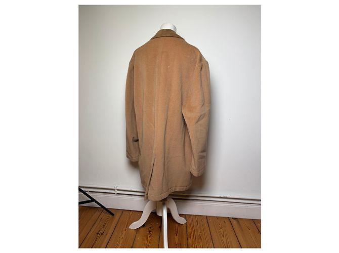 Vintage Givenchy Herren-Übermantel aus Wolle und Kaschmir ca. Ende der 1980er Jahre Tan L Kamel - Ansicht 3