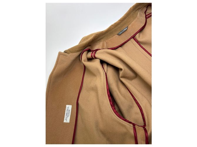 Vintage Givenchy Herren-Übermantel aus Wolle und Kaschmir ca. Ende der 1980er Jahre Tan L Kamel - Ansicht 6