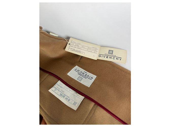 Vintage Givenchy Herren-Übermantel aus Wolle und Kaschmir ca. Ende der 1980er Jahre Tan L Kamel - Ansicht 7