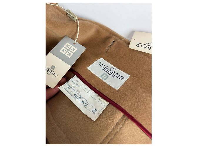 Vintage Givenchy Herren-Übermantel aus Wolle und Kaschmir ca. Ende der 1980er Jahre Tan L Kamel - Ansicht 8