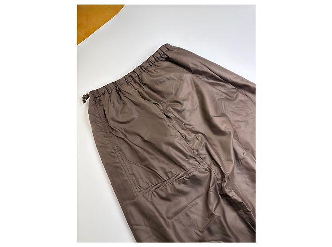 Vintage Issey Miyake Maxirock Braun M - Ansicht 12