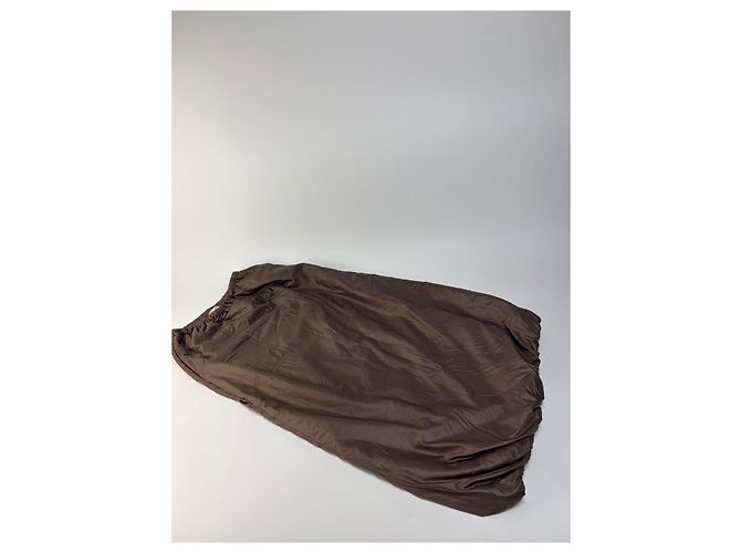 Vintage Issey Miyake Maxirock Braun M - Ansicht 4