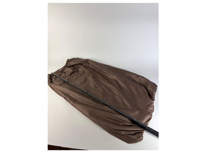 Vintage Issey Miyake Maxirock Braun M - Ansicht 6