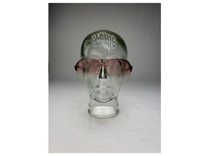 Occhiali da sole aviator Vintage Givenchy 4G Logo c. fine anni '70 Tartarugato rosa - vista 12