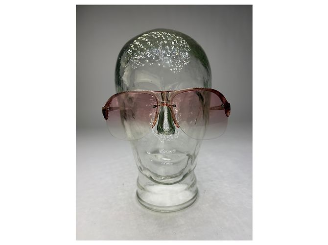 Occhiali da sole aviator Vintage Givenchy 4G Logo c. fine anni '70 Tartarugato rosa - vista 2