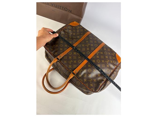 Vintage Louis Vuitton Monogram Canvas Weekender Bag c. 1987 Brown - view 10