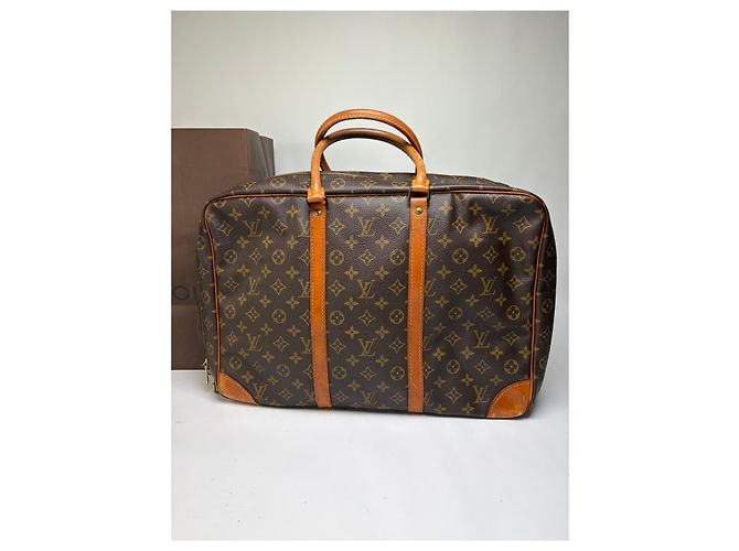 Vintage Louis Vuitton Monogram Canvas Weekender Bag c. 1987 Brown - view 14