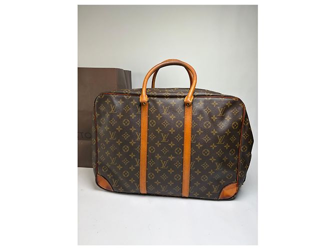 Vintage Louis Vuitton Monogram Canvas Weekender Bag c. 1987 Brown - view 2