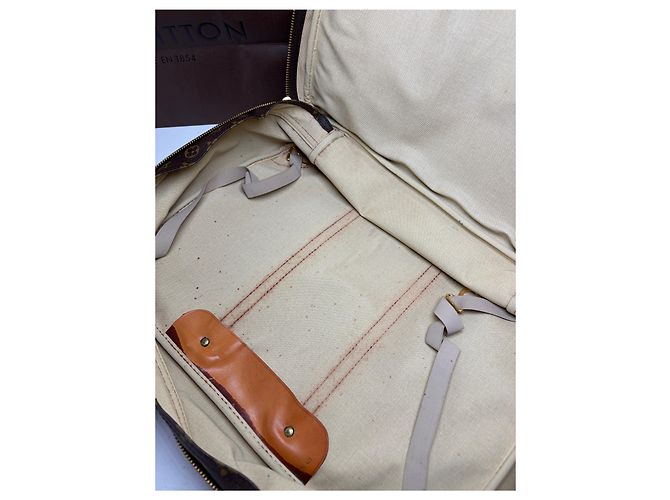 Vintage Louis Vuitton Monogram Canvas Weekender Bag c. 1987 Brown - view 5
