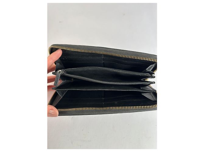 Vintage Gucci GG Guccissima Leder Bifold Wallet Ende 2000er Schwarz - Ansicht 6