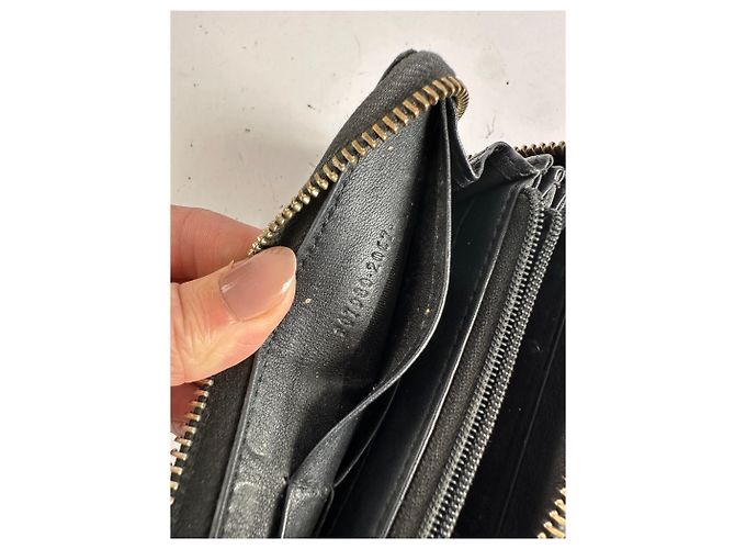Vintage Gucci GG Guccissima Leder Bifold Wallet Ende 2000er Schwarz - Ansicht 7