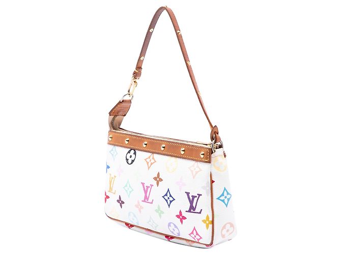 White Louis Vuitton Monogram Multicolore Pochette Accessoires Shoulder Bag - view 2