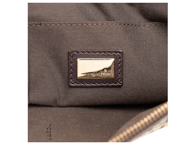 Tote bag Fendi Zucchino Canvas marrone - vista 5