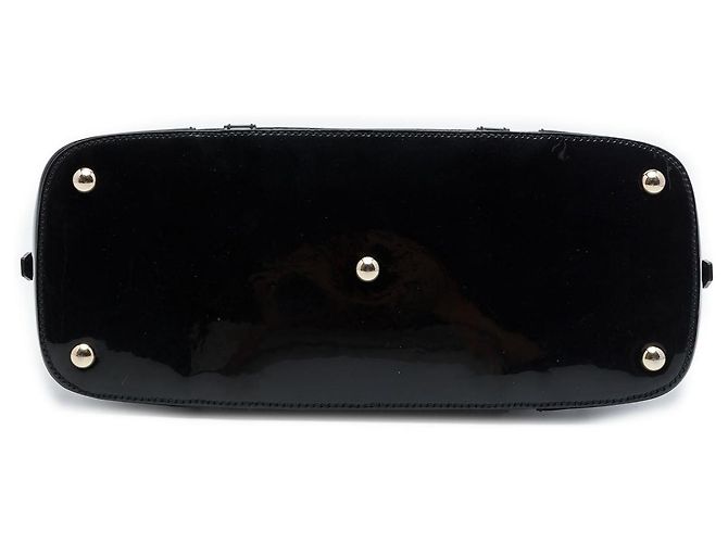 Gucci Small Microguccissima Patent Nice Satchel Schwarz - Ansicht 3