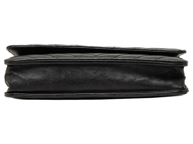 Borsa a tracolla Chanel CC Chevron in vitello Wallet On Chain nera Nero - vista 3