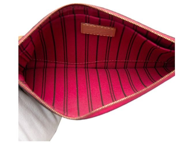Bolsa Louis Vuitton Monogram Neverfull MM Castanha Marrom - vista 4