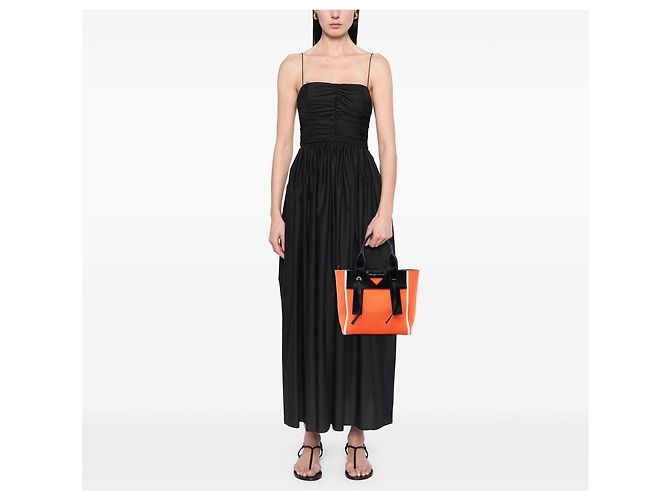 Sac Satchel Prada Canvas Ouverture Noir - vue 6