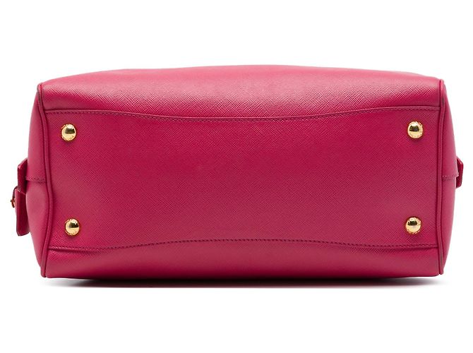 Bolsa Bowler Conversível Prada Saffiano Lux Rosa - vista 3
