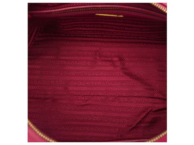 Bolsa Bowler Conversível Prada Saffiano Lux Rosa - vista 4