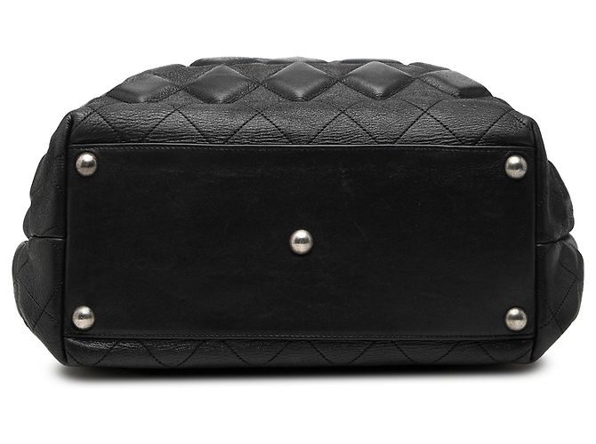 Saco Tote Sloane Square Chanel CC em pele de vitelo acolchoada preta Preto - vista 3