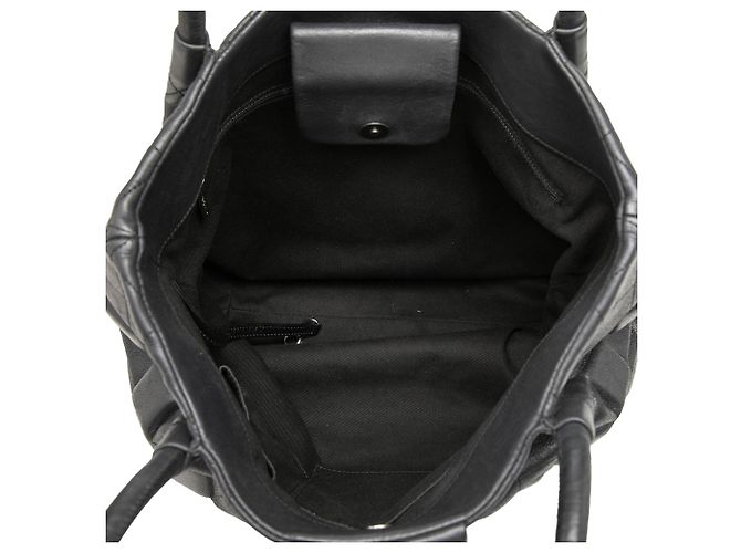 Saco Tote Sloane Square Chanel CC em pele de vitelo acolchoada preta Preto - vista 4