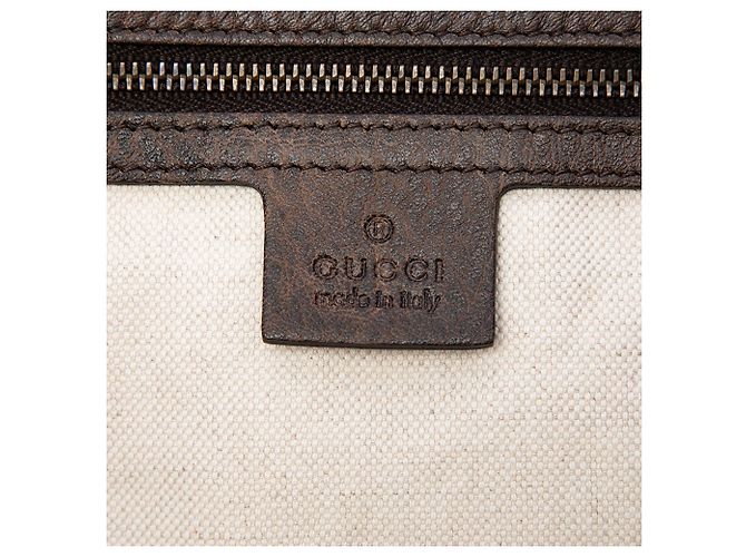 Borsa Tote Gucci Large GG Canvas Laidback Crafty Beige - vista 5