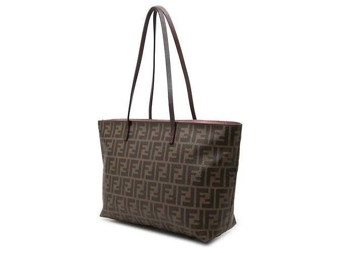 Fendi Small Zucca Spalmati Roll Tote Braun - Ansicht 2