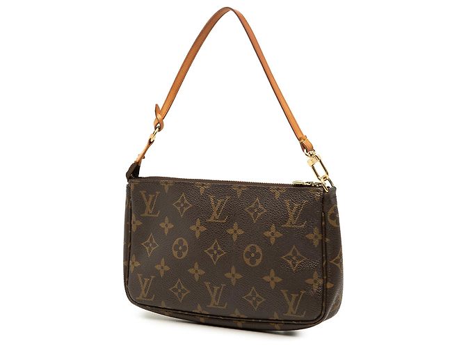 Borsa a tracolla Louis Vuitton Monogram Pochette Accessoires Marrone - vista 2