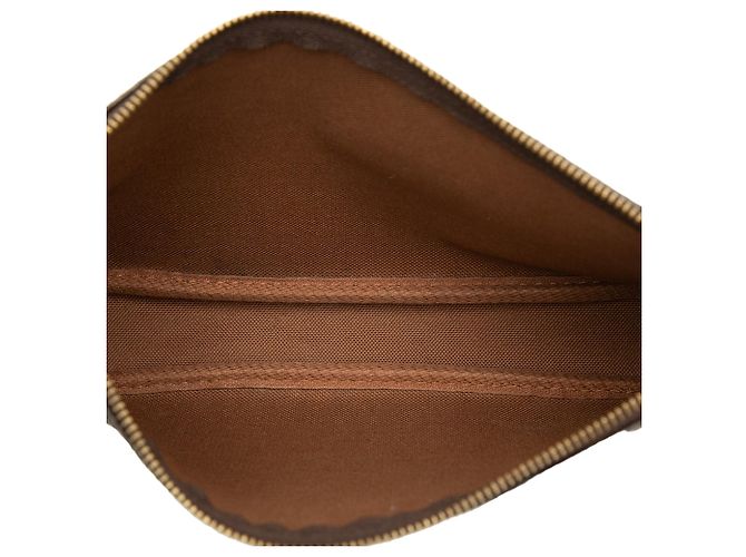 Borsa a tracolla Louis Vuitton Monogram Pochette Accessoires Marrone - vista 4