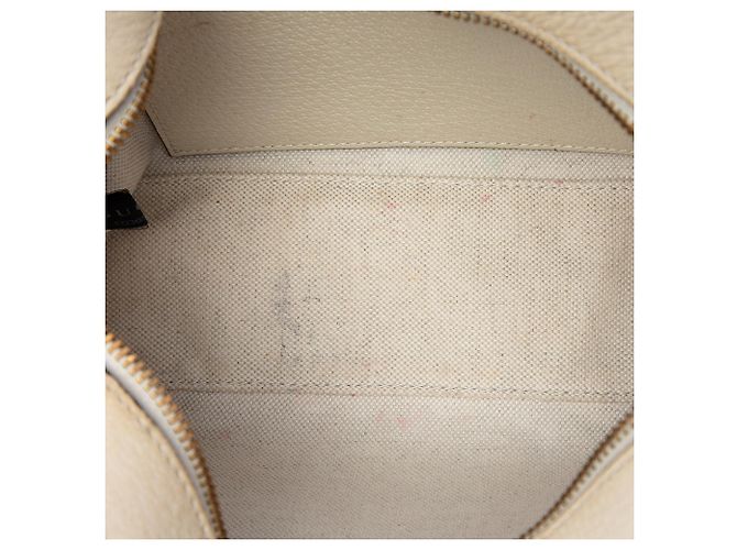 Borsa Camera Ophidia Gucci Small in pelle di vitello testurizzata e GG Supreme Beige con Web - vista 4