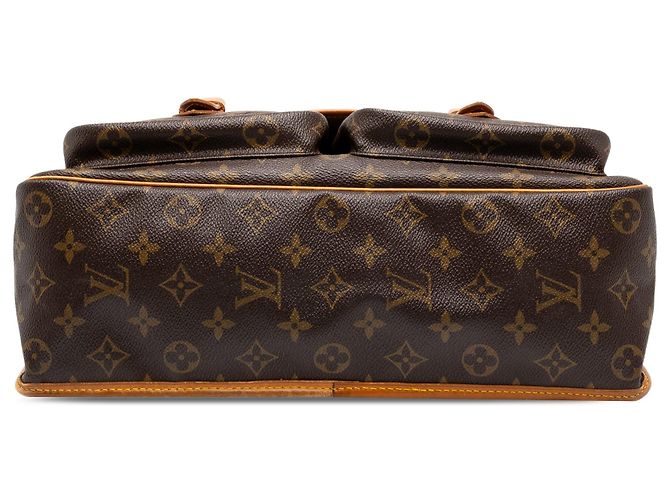 Borsa Business Louis Vuitton Monogram Sac Gibeciere MM Marrone - vista 3