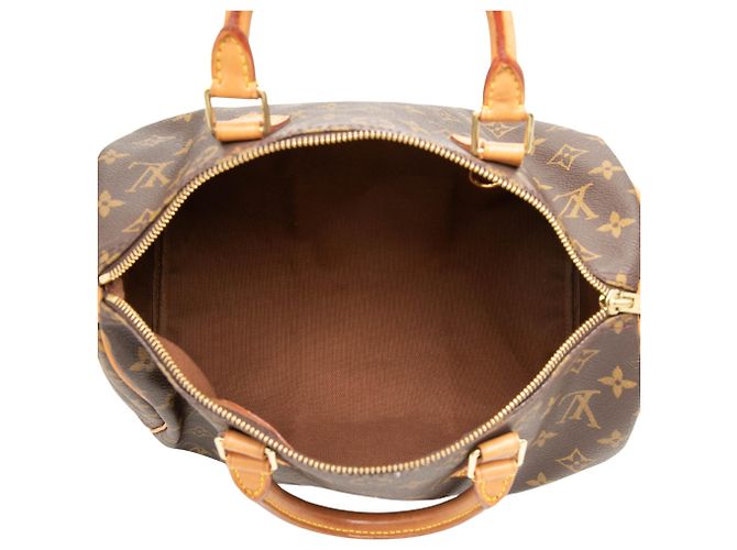 Borsa Boston Louis Vuitton Monogram Speedy 30 Marrone - vista 4