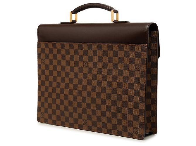 Borsa Business Louis Vuitton Altona PM Damier Ebene Marrone - vista 2