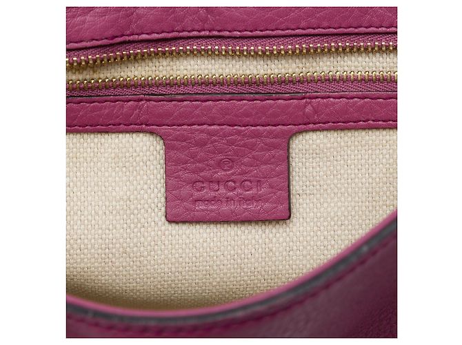 Borsa a tracolla Soho Chain Gucci Medium in pelle di vitello viola Porpora - vista 5