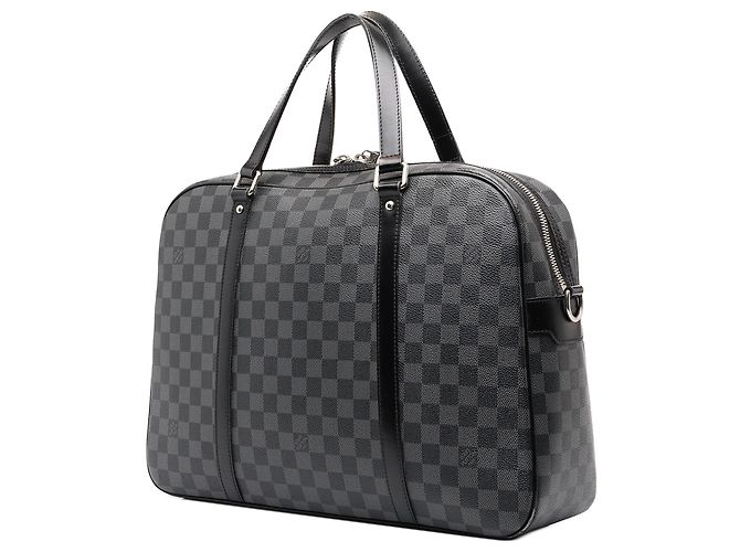 Borsa da viaggio Louis Vuitton Damier Graphite Jorn Nera Nero - vista 2
