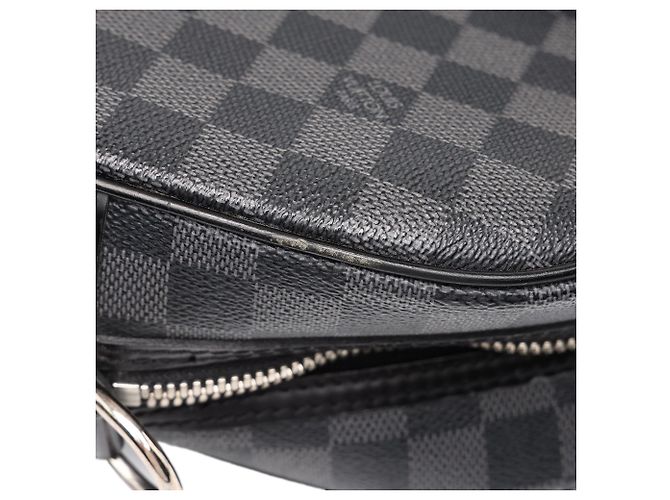 Borsa da viaggio Louis Vuitton Damier Graphite Jorn Nera Nero - vista 6