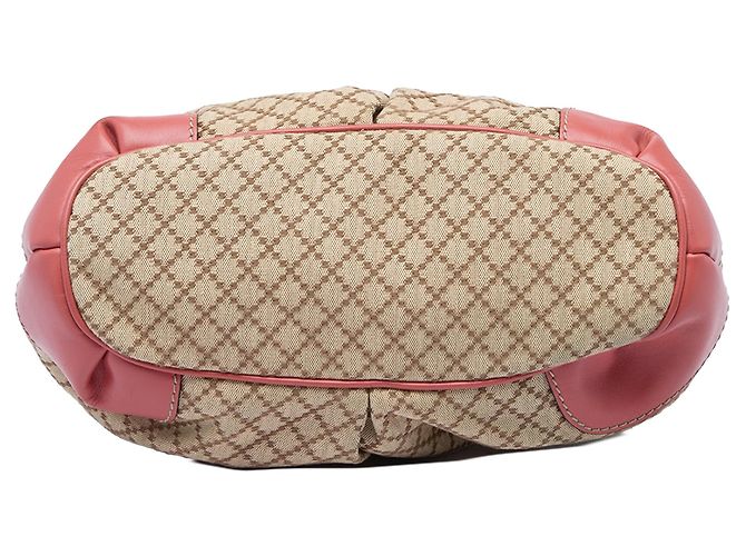 Borsa Gucci Diamante Canvas Sukey Beige - vista 3