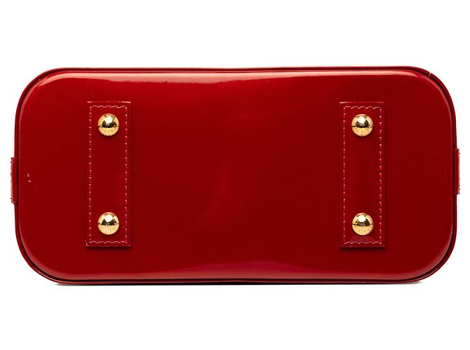 Borsa Satchel Alma BB Louis Vuitton Monogram Vernis Rossa Rosso - vista 3