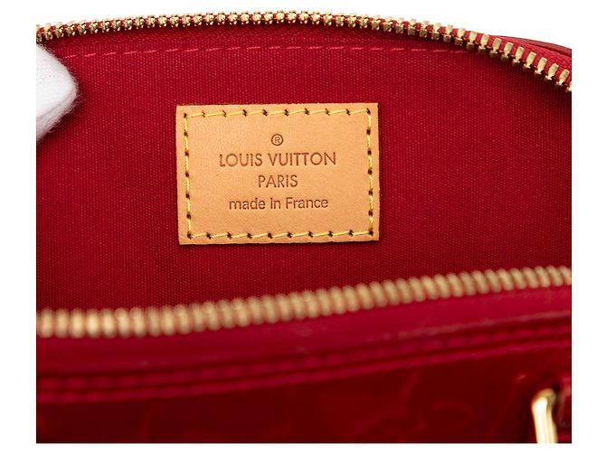 Borsa Satchel Alma BB Louis Vuitton Monogram Vernis Rossa Rosso - vista 5