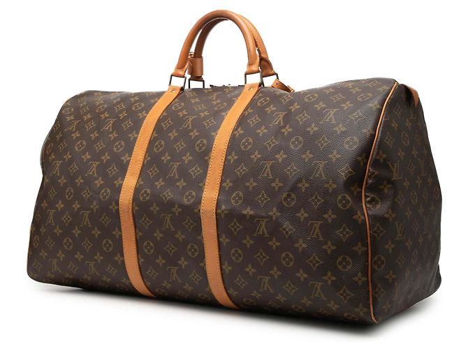 Borsa da viaggio Louis Vuitton Monogram Keepall 60 Marrone - vista 2